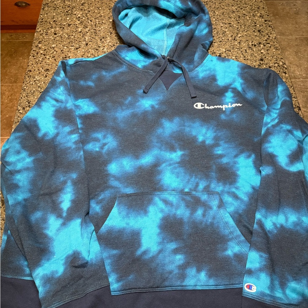 2 Champion Tie-dye Fleece Hoodies